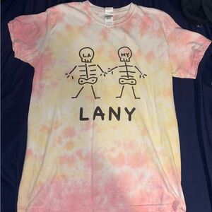 LANY Tie-Dye T-Shirt - Pink and Yellow